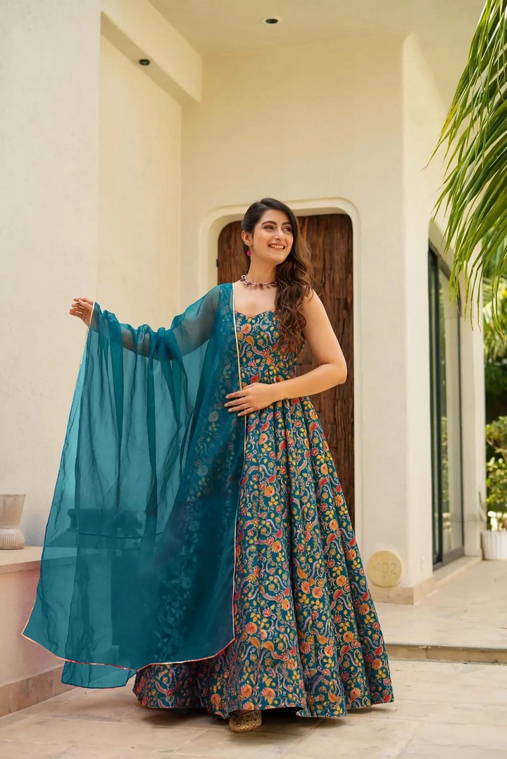 Lucious Rama Designer Digital Printed Salwarsuit